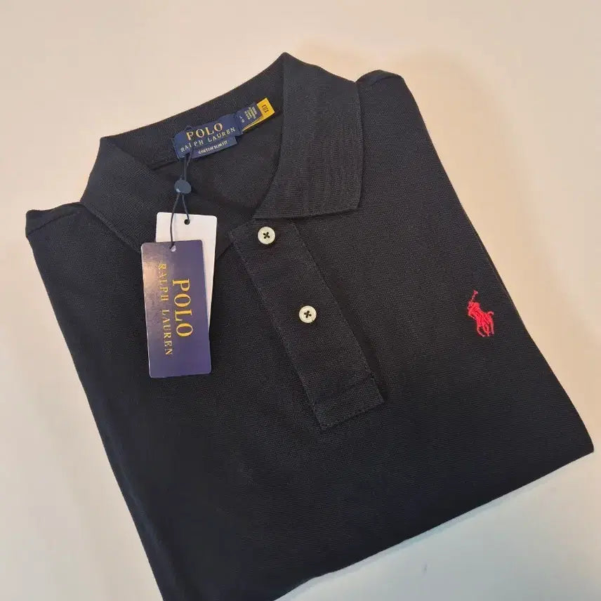 [BUNJANG] Polo Ralph Lauren Black Short Sleeve Polo Shirt - Size L / 폴로 블랙 반팔 카라티 L (새상품)