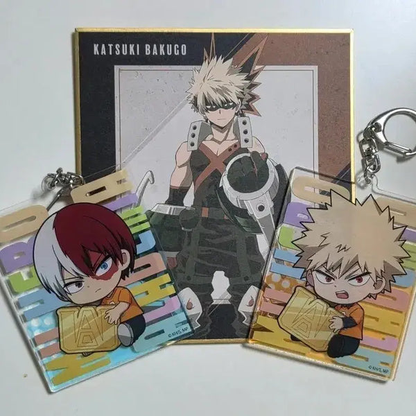 [BUNJANG] Todoroki & Bakugo Acrylic Keyring Bundle / 토도로키 바쿠고 아크릴키링 일괄