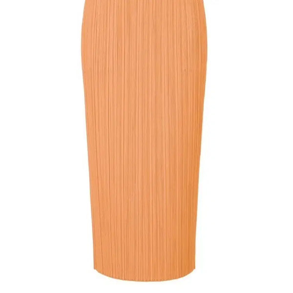 [BUNJANG] Pleats Please Monthly Skirt Coral Orange / 풀리츠플리즈 8월 먼슬리 스커트 코랄 오렌지