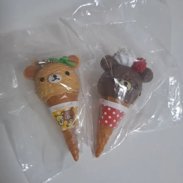[BUNJANG] Rilakkuma Ice Cream Charm Set / 리락쿠마 아이스크림 키링