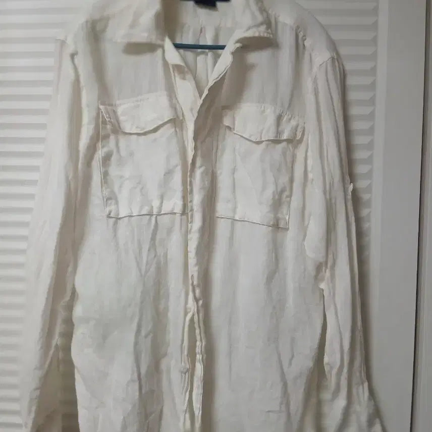 [BUNJANG] Ralph Lauren Linen Shirt White / 랄프로렌 린넨 셔츠 화이트