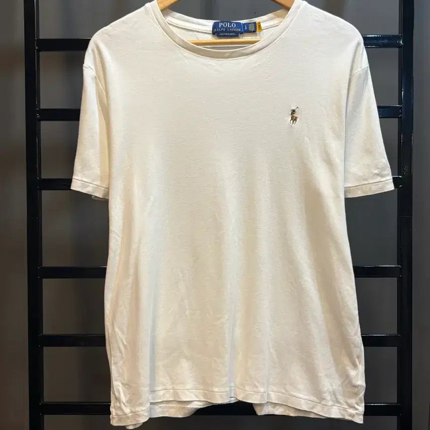[BUNJANG] Polo Ralph Lauren Custom Slim Fit Short Sleeve T-Shirt White L / [L] 폴로 랄프로렌 화이트 커스텀 슬림핏 반팔 티셔츠 3.0