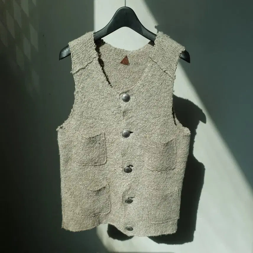 [BUNJANG] Kapital Concho Knit Vest / KAPITAL Concho Knit Vest