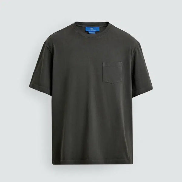 [BUNJANG] ZARA X AARON LEVINE Pocket T-Shirt, Cool Grey / [L] ZARA X AARON LEVINE 포켓 반팔 / 콜그레이
