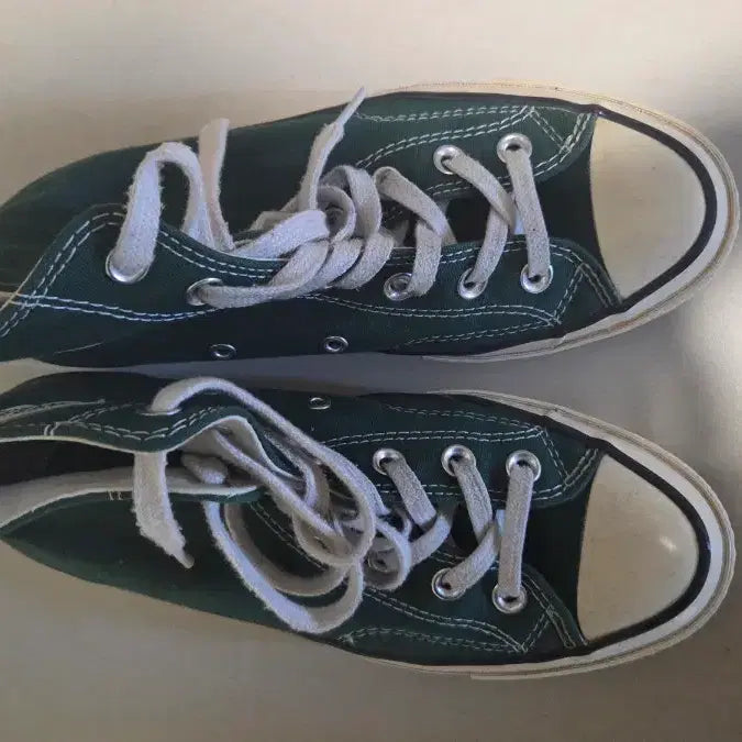 [BUNJANG] Converse Chuck Taylor Green Canvas Sneakers / 컨버스 척테일러 그린