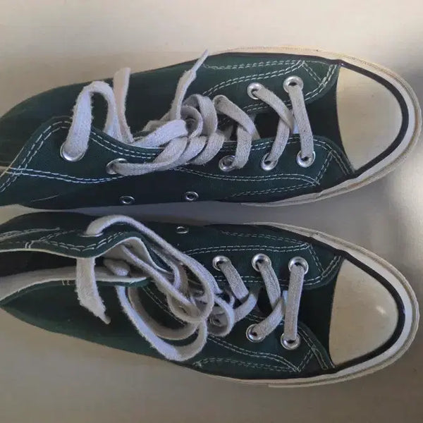 [BUNJANG] Converse Chuck Taylor Green Canvas Sneakers / 컨버스 척테일러 그린