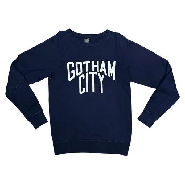 [BUNJANG] Number Nine Gotham City Elbow Patch Detail Sweatshirt / 넘버나인 고담 시티 팔꿈치 패치 디테일 맨투맨 스웨터