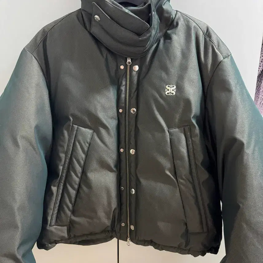 [BUNJANG] Setter Two-Tone Duck Down Padding Jacket (Glitter Green Brown) / 세터 레체 투톤 덕다운 패딩(글리터 그린 브라운)