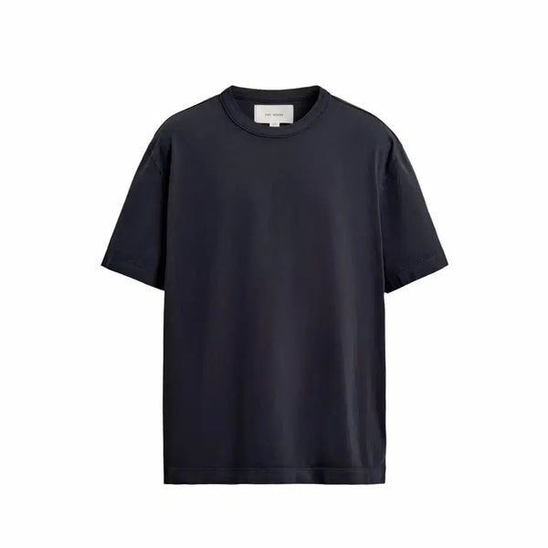 [BUNJANG] ZARA Relaxed Fit Ribbed Short Sleeve T-Shirt Navy / [L] ZARA 릴렉스핏 리브드 반팔 / 네이비
