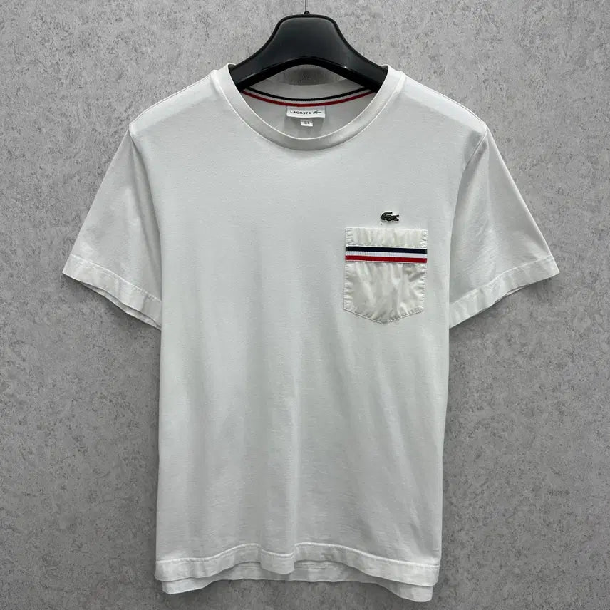 [BUNJANG] Lacoste Men's Short Sleeve Pocket T-Shirt Size M / 95 라코스테 남자 포켓 반팔 티셔츠