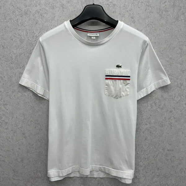 [BUNJANG] Lacoste Men's Short Sleeve Pocket T-Shirt Size M / 95 라코스테 남자 포켓 반팔 티셔츠