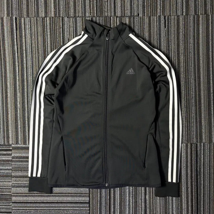 [BUNJANG] Adidas Performance Black Three-Stripes Track Jacket / 아디다스 퍼포먼스 블랙 삼선 트랙 자켓