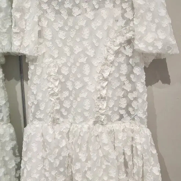 [BUNJANG] Lucky Chouette White Mini Dress / 럭키슈에뜨 원피스