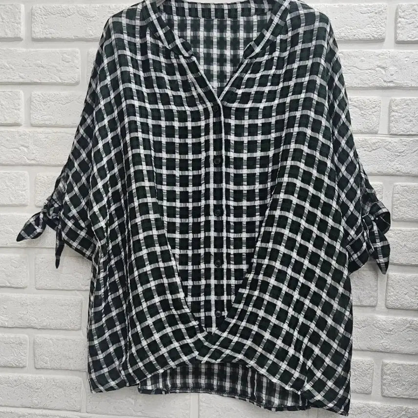 [BUNJANG] Chiffon Blouse with Ribbon Detail / A4909  쉬폰 티블라우스