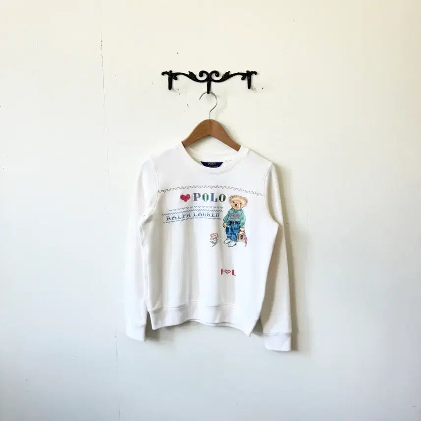 [BUNJANG] Polo Ralph Lauren Embroidered Fleece Sweatshirt / 폴로랄프로렌 임브로이더 플리스 스웻셔츠