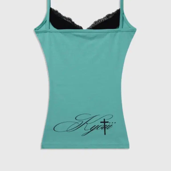 [BUNJANG] Kyo-i Lace Sleeveless Mint / 쿄이 레이스 슬리브리스 민트