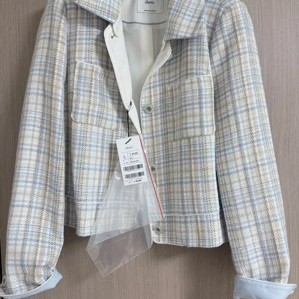 [BUNJANG] ROEM Check Tweed Jacket / 로엠 체크 트위드 자켓
