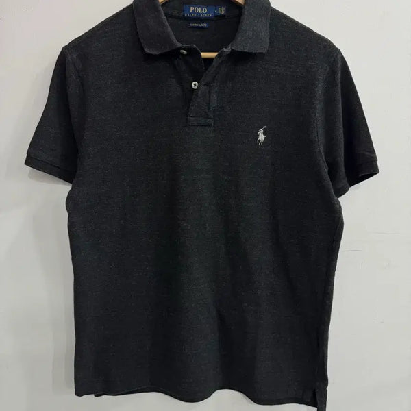 [BUNJANG] Polo Ralph Lauren Pique Shirt Dark Grey / 폴로 랄프로렌 피케셔츠 다크그레이