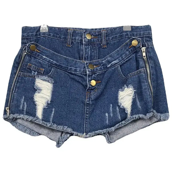 [BUNJANG] Double Layered Denim Hot Shorts S / 더블 레이어드 데님 핫팬츠 S