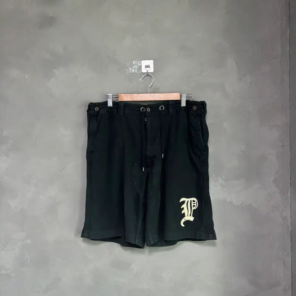 [BUNJANG] Polo Ralph Lauren Sweat Shorts Black / 폴로 랄프로렌 스웻 팬츠 반바지 블랙