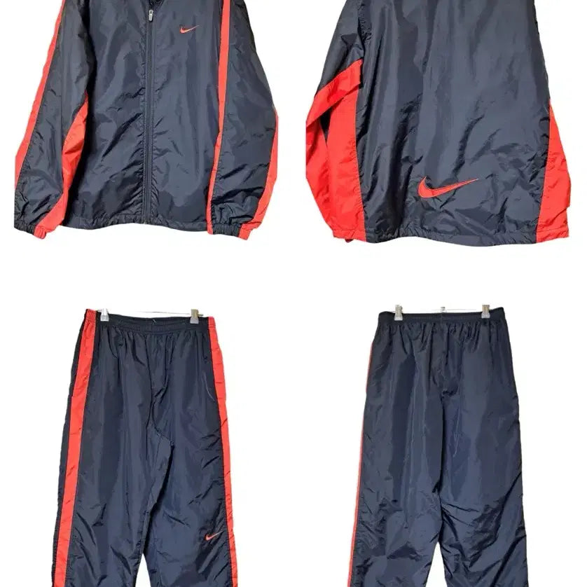 [BUNJANG] Nike Old School Windbreaker + Pants Set / 나이키 올드스쿨 바람막이+팬츠 세트