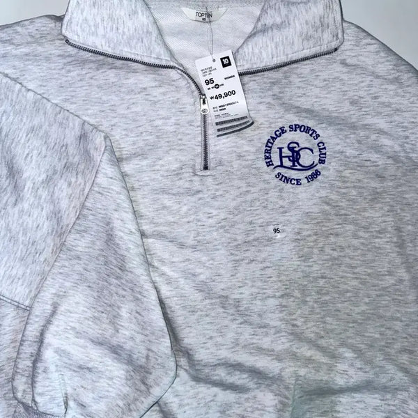 [BUNJANG] TOPTEN Half Zip-Up Sweatshirt / 탑텐 하프집업(반집업)