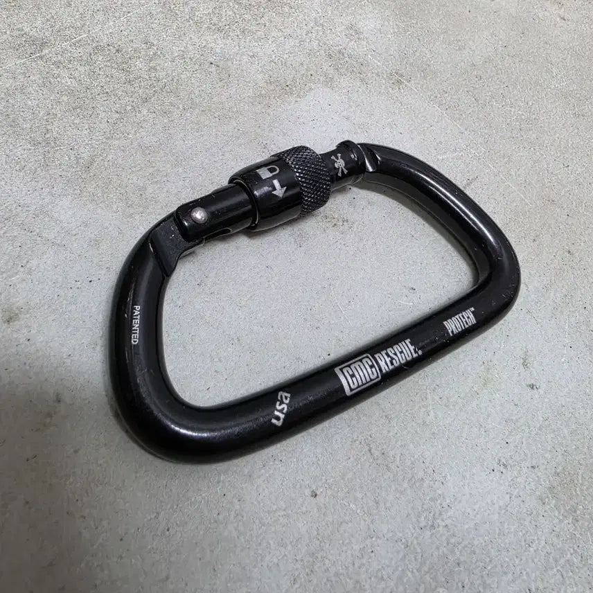 [BUNJANG] CMC Rescue Carabiner Black USA / CMC Rescue 카라비너 블랙 USA