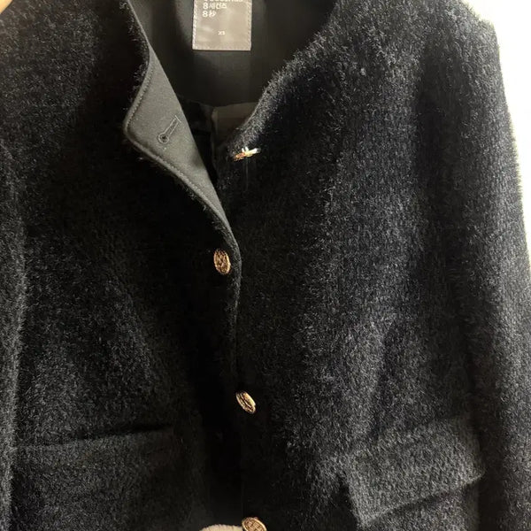 [BUNJANG] 8seconds Tweed Jacket Black XS / 에잇세컨즈 트위드