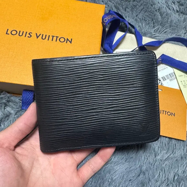 [BUNJANG] Louis Vuitton Epi Multiple Wallet Bifold Black / [풀구성/OS]루이비통 에피 멀티플월릿 반지갑 블랙