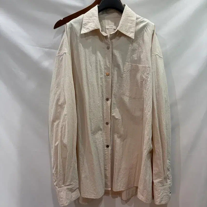 [BUNJANG] Eunoia Snap Button Daddy Shirt - Beige, Size F / [정품] 유노이아 스냅 버튼 대디 셔츠 F