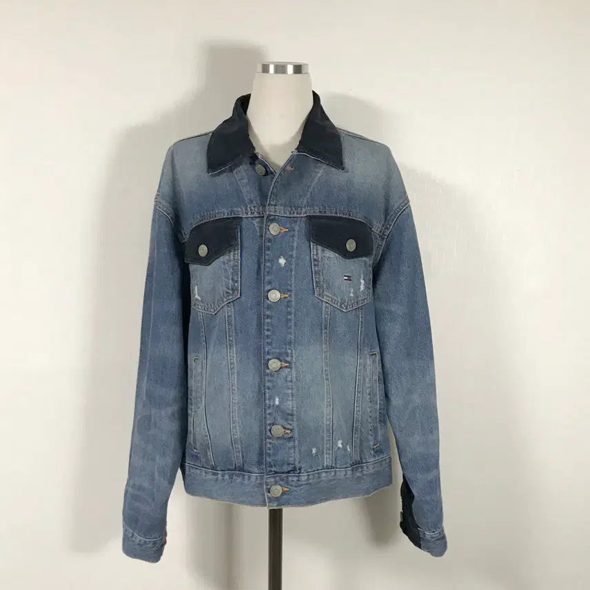 [BUNJANG] Tommy Hilfiger Men's Denim Jacket / 타미힐피거 남성 청데님자켓S호호상점