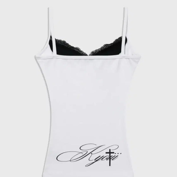 [BUNJANG] Kyoii Lace Camisole White / 쿄이 kyoii 레이스 나시 화이트