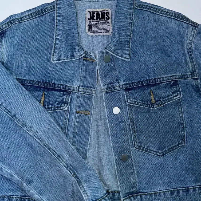 [BUNJANG] Cropped Denim Jacket / 크롭 청자켓