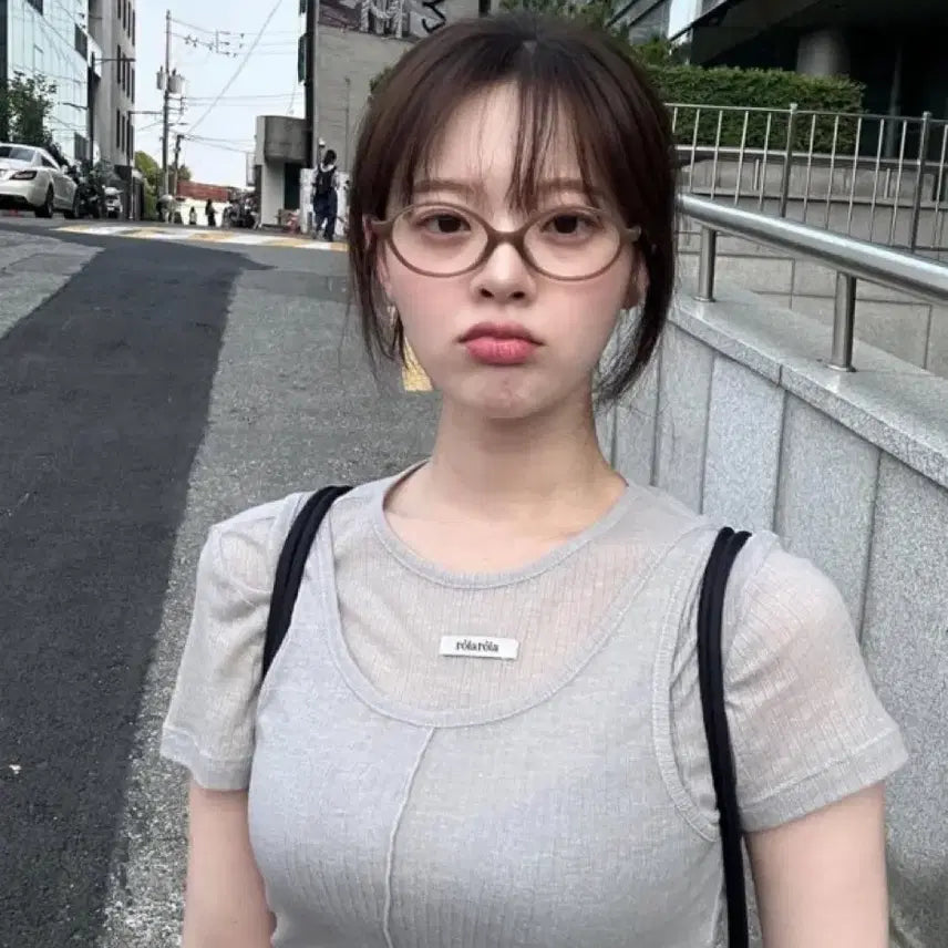 [BUNJANG] Rollerama NUBASIC Tencel Half T-shirt Set - Gray / 로라로라 NUBASIC TENCEL HALF T-SHIRT SET GRAY