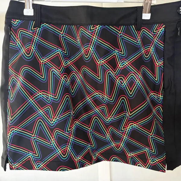 [BUNJANG] Castelbajac Golf Skirt Black Pattern / 까스텔바작 골프 스커트 (70cm) 블랙 패턴
