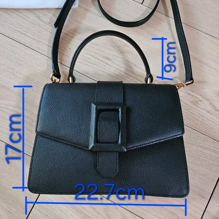 [BUNJANG] Couronne Brio Black Calfskin Leather Satchel Tote Crossbody Bag / (무배/보증서0) 쿠론 브리오 블랙 소가죽 사첼 토트백 크로스백