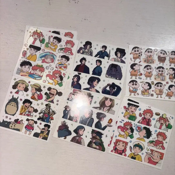 [BUNJANG] Studio Ghibli Sticker Bundle - Ponyo, Princess Mononoke, Howl's Moving Castle, Totoro / 지브리 스티커 일괄(다꾸,포장용품)-포뇨, 모노노케히메,하울의움직이는성, 토토로
