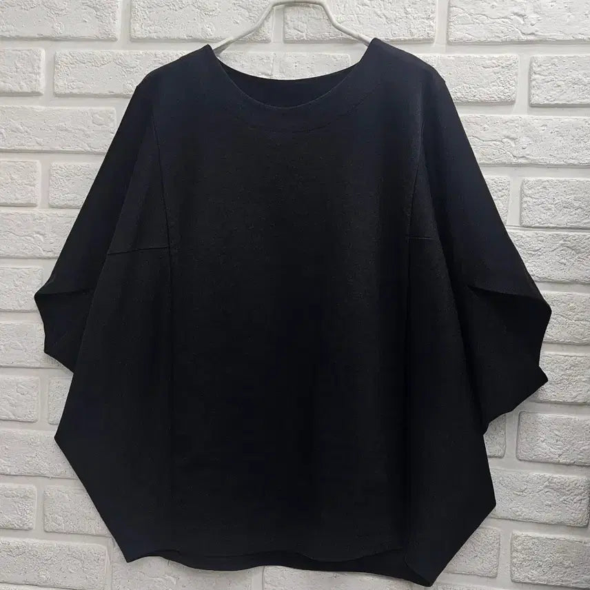 [BUNJANG] Black Oversized Raglan T-Shirt / A4913  블랙 오버핏 나그랑티셔츠