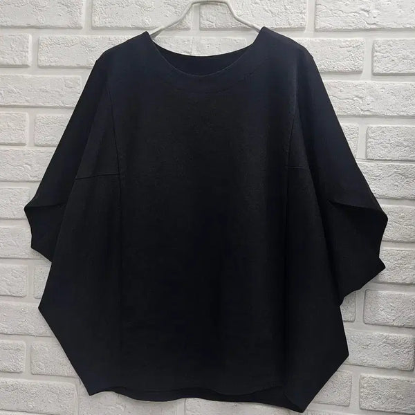 [BUNJANG] Black Oversized Raglan T-Shirt / A4913  블랙 오버핏 나그랑티셔츠