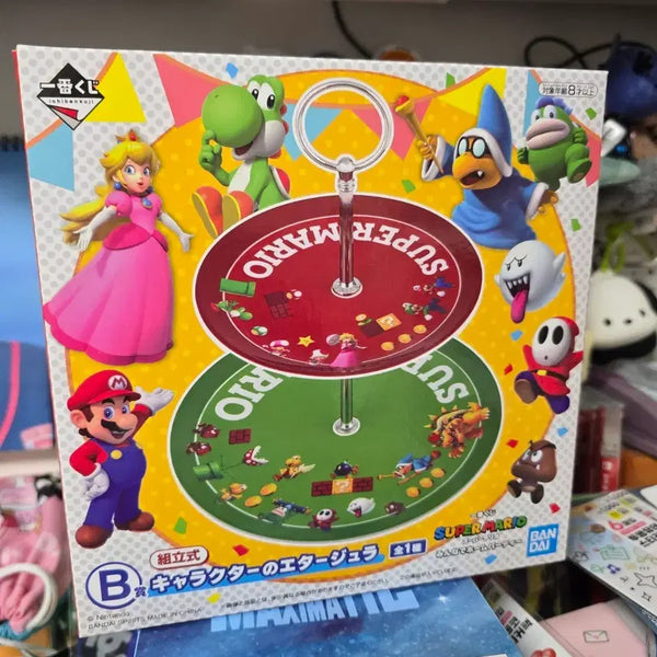 [BUNJANG] Super Mario Kuji B Prize 2-Tier Tray / (미사용) 슈퍼마리오 쿠지 B상 2단 트레이