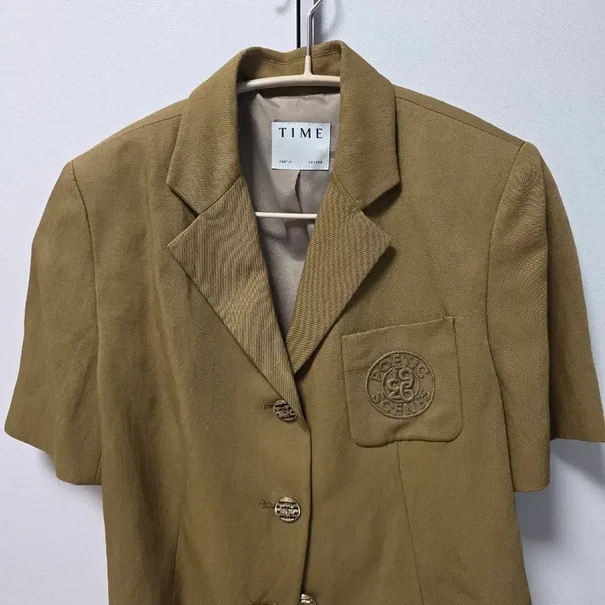 [BUNJANG] Time Linen Half-Sleeve Jacket / 타임 반팔 자켓
