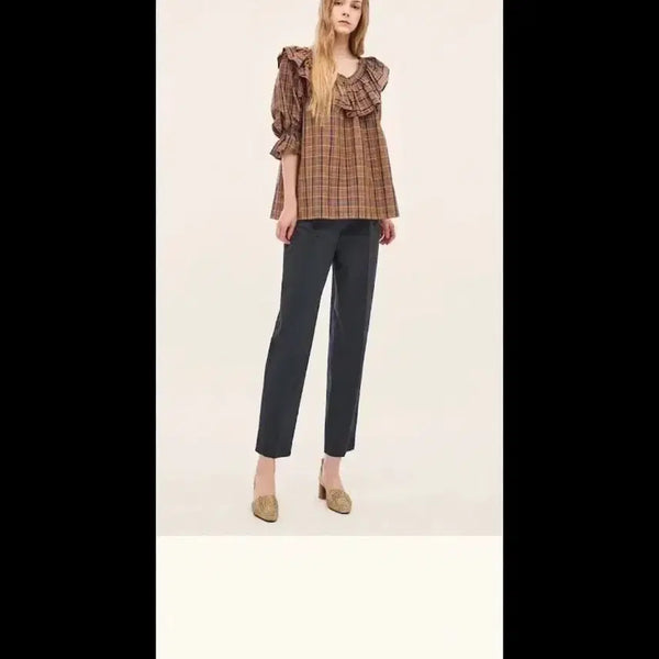 [BUNJANG] Lang & Lu Collection Silk Blouse Size 66 / 한섬 랑방컬렉션 블라우스