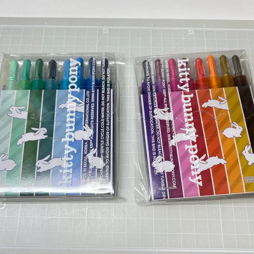 [BUNJANG] Jiguhak x Kitty Bunny Pony Colored Pencils (Summer/Winter Color Sets) / 지구화학 키티버니포니 여름색 겨울색