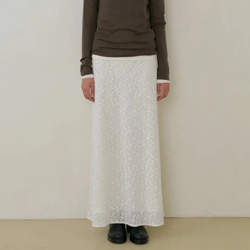 [BUNJANG] Ring Seoul Lace Banding Skirt / 링서울 레이스 밴딩스커트