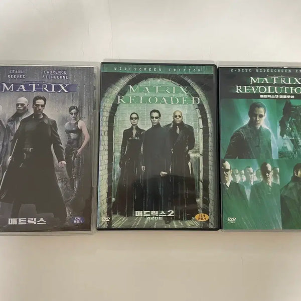 [BUNJANG] The Matrix Trilogy DVD Set / 매트릭스 1, 2, 3 DVD 세트