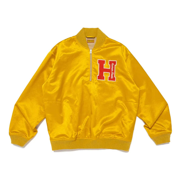 [BUNJANG] Human Made Satin Half Zip Sweatshirt / 휴먼메이드 사틴 하프 집업 맨투맨 - 25SS