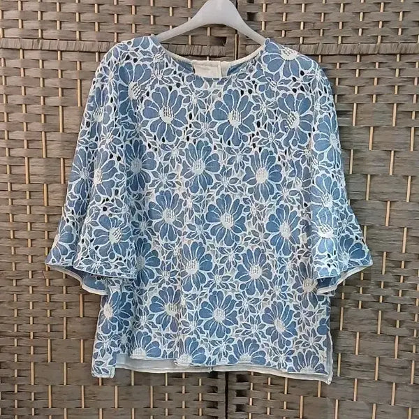 [BUNJANG] Time (Hansem) Lace Short Blouse / 한섬 타임 숏 레이스 블라우스