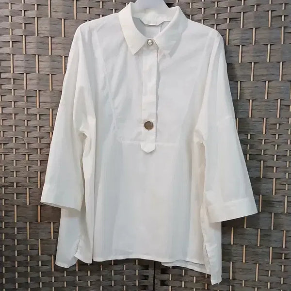 [BUNJANG] SJSJ White Shirt Jacket / 한섬 SJ SJ 화이트 셔츠 자켓