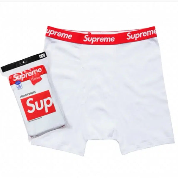 [BUNJANG] Supreme Haynes Boxer Briefs White (4-Pack) XL / 슈프림 헤인즈 박서 브리프 화이트 (4개입) XL