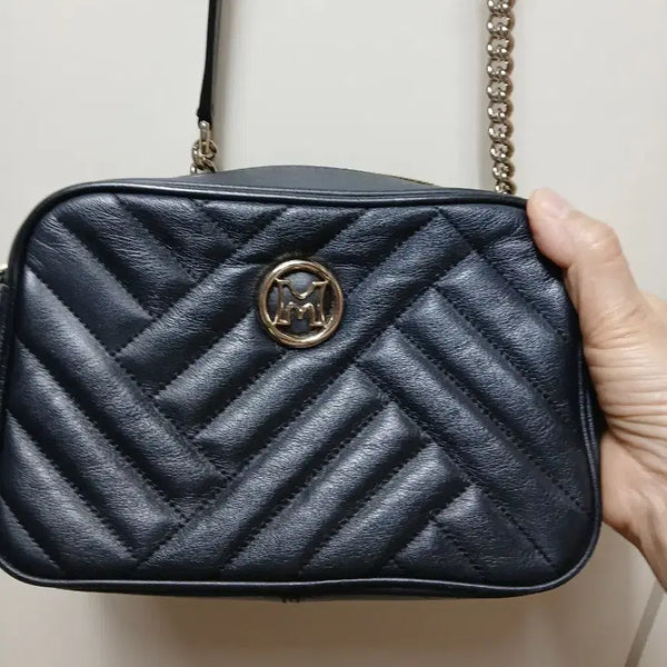 [BUNJANG] Metrociti Quilting Crossbody Bag Black / 메트로시티 퀼팅 크로스백 블랙